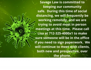 Covid Savage Law